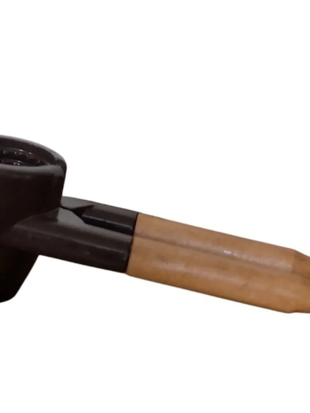 Heavy Duty Nut Cracker Vintage Brown Metal with Wooden Handles 7